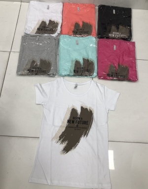 Bluzka damska na krótki rękaw - Turecka (M-XL) DH17570