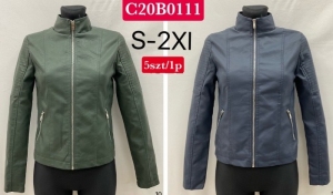 Kurtka damska skórzana jesienna (S-2XL) NG2515