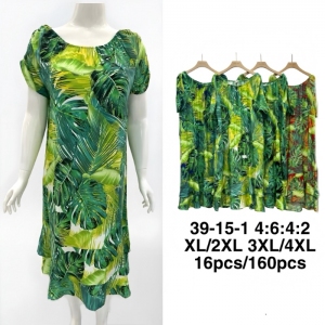 Sukienka damska na krótki rękaw (XL-4XL) DH17723
