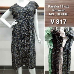 Sukienki damskie krótki rękaw (M/L-XL/2XL) TP16898