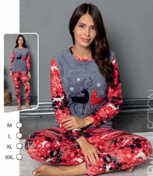 Piżama damska na długi rękaw - Turecka (S-XL) TPA6079