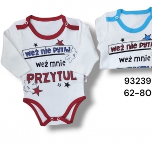 Body niemowlęce na długi rękaw (62-80) NG493