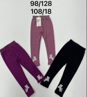 Legginsy dziewczęce ocieplane (98-128) NG4045