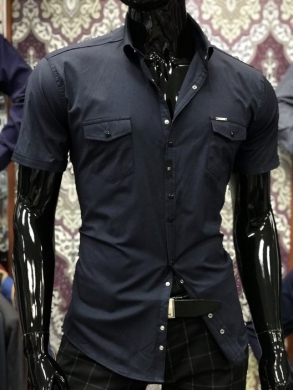 Koszule męskie na krótki rękaw - Tureckie (M-3XL) DN3356