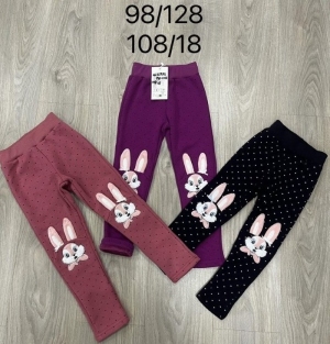 Legginsy dziewczęce ocieplane (98-128) NG4037