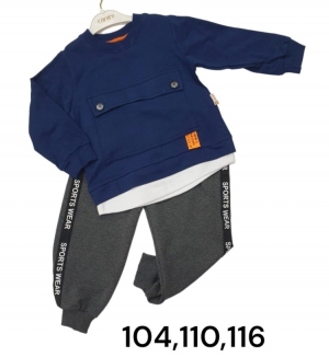 Komplet chłopięcy na długi rękaw (104-116) TP11560