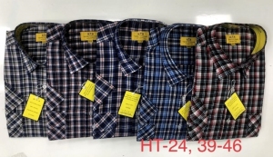 Koszule męskie na krótki rękaw (38-46) DH15041