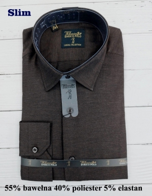 Koszule męskie na długi rękaw SLIM - Tureckie (M-2XL) TP12061