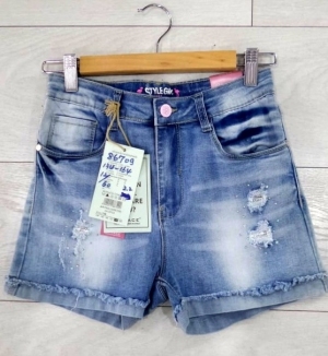 Szorty dziewczęce jeansowe (134-164) DN5652