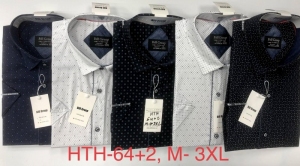 Koszule męskie na krótki rękaw (M-3XL) DH15060
