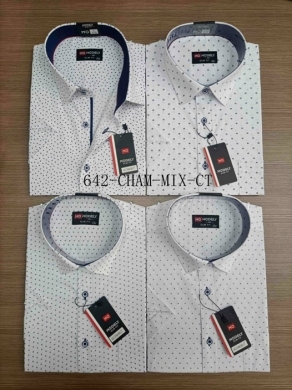 Koszule męskie na krótki rękaw (39/40-46/47) TP8054