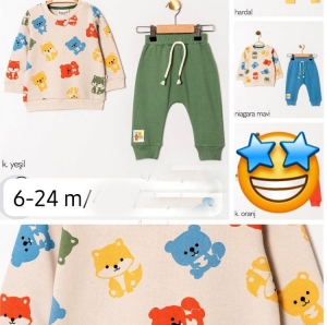 Komplet dziewczęce na długi rękaw (6-24M) DH8089
