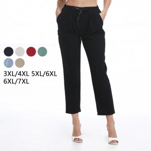 Spodnie materiałowe damskie (3XL-7XL) DH16241