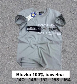 Bluzki chłopięce na krótki rękaw (140-164) DH11651