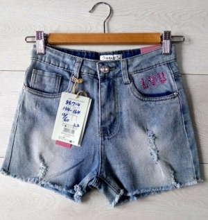 Szorty dziewczęce jeansowe (134-164) DN5654