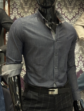 Koszule męskie na długi rękaw - Tureckie (M-3XL) NG4006