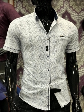 Koszule męskie na krótki rękaw - Tureckie (M-3XL) TP7296