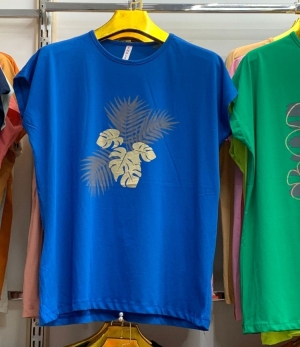 Bluzka damska na krótki rękaw - Turecka (2XL-4XL) TP10418