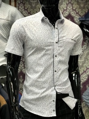 Koszule męskie na krótki rękaw - Tureckie (M-3XL) TP7304