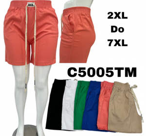 Szorty damskie materiałowe (2XL-7XL) DH15718