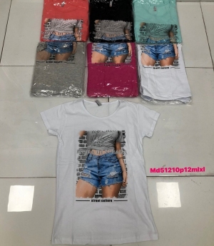 Bluzka damska na krótki rękaw - Turecka (M-XL) DH17628