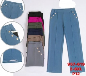 Spodnie materiałowe damskie (2XL-6XL) NG5669