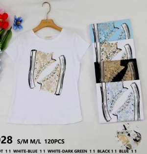 Bluzka damska na krótki rękaw (S/M-M/L) DH14830