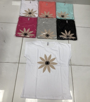 Bluzka damska na krótki rękaw - Turecka (2XL-4XL) DH17662