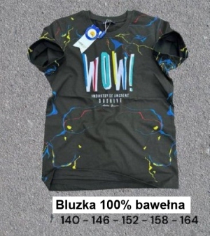 Bluzki chłopięce na krótki rękaw (140-164) DH11647