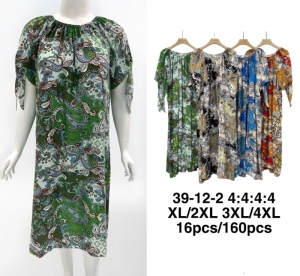 Sukienka damska na krótki rękaw (XL-4XL) DH17727