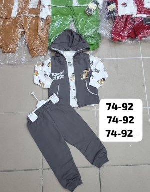 Komplety chłopięce - 3 częściowe (74-92) NG526