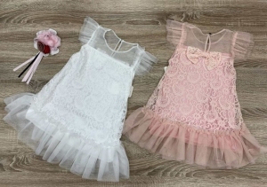 Sukienki dziewczęce krótki rękaw (4-14 lat) TP12351