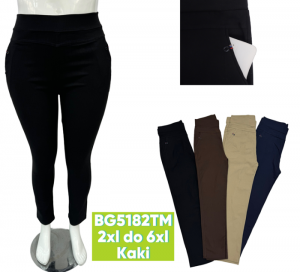 Spodnie materiałowe damskie (2XL-6XL) DH15658