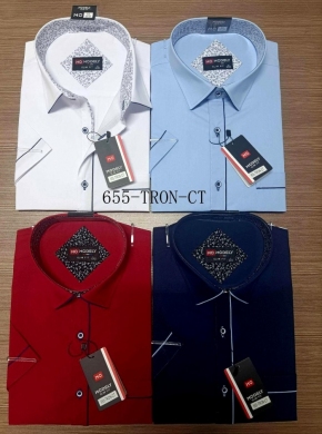 Koszule męskie na krótki rękaw (M-3XL) DH14508