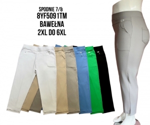 Spodnie materiałowe damskie (2XL-6XL) DH15630