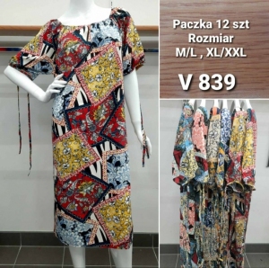Sukienki damskie krótki rękaw (M/L-XL/2XL) TP16901