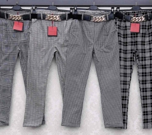 Spodnie materiałowe damskie (S-2XL) DN17454