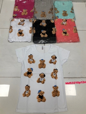 Bluzka damska na krótki rękaw - Turecka (M-XL) DH17629