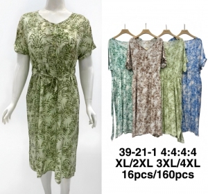 Sukienka damska na krótki rękaw (XL-4XL) DH17720