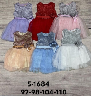 Sukienki dziewczęce bez rękaw- Tureckie (92-110) TP17055