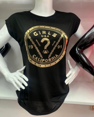 Bluzka damska na krótki rękaw - Turecka (M-XL) TP10398