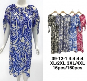 Sukienka damska na krótki rękaw (XL-4XL) DH17728