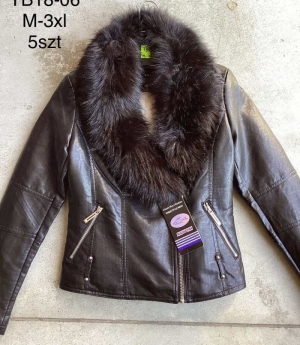 Kurtka skórzana damska zimowa (M-3XL) NG2824