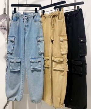 Spodnie bojówki damskie (S-L) DN11499