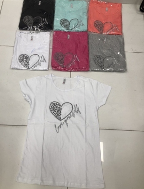 Bluzka damska na krótki rękaw - Turecka (M-XL) DH17569