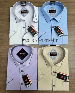 Koszule męskie na krótki rękaw (3/4XL-7/8XL) DH14584