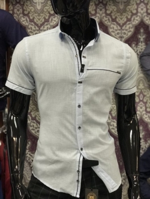 Koszule męskie na krótki rękaw - Tureckie (M-3XL) TPA6110