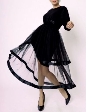 Sukienka damska na długi rękaw - Włochy (Standard) TP320