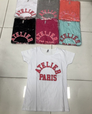 Bluzka damska na krótki rękaw - Turecka (M-XL) DH17572