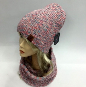 Komplet czapka + komin damskie zima (Standard) DN17014
